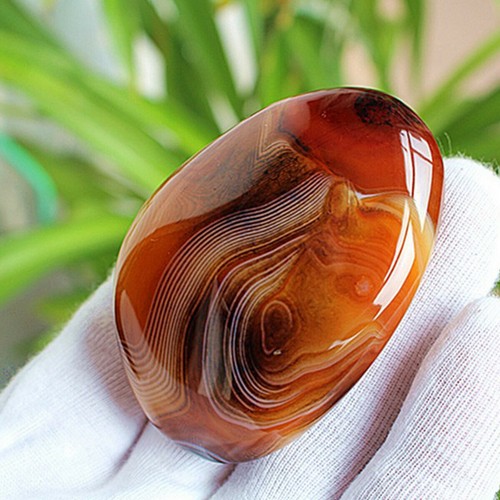 Natural fire agate polished - fire,