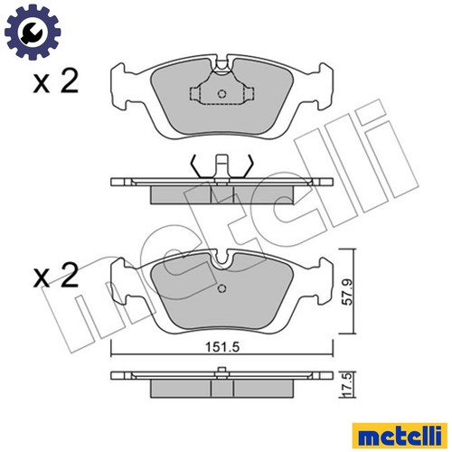 Brake pad set disc - brake,