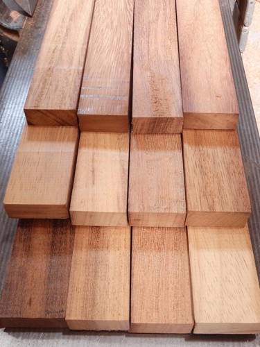 Qty iroko hardwood bench - 12,