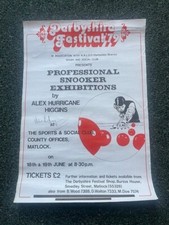 ALEX HIGGINS signed poster