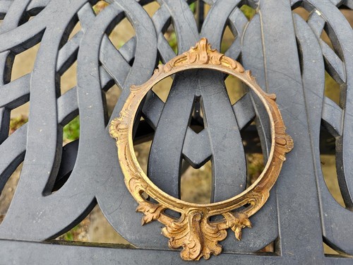 Antique french gilt spelter - french,