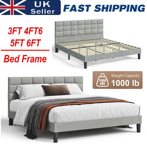 Morden bed frame velvet - bed,