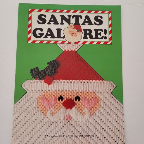 Santas galore plastic - santas, canvas