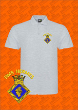 HMS HERMES EMBROIDERED POLO SHIRTS
