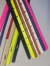 1/2"- 12.5mm Real Leather Skinny BELT BLANKS (No Buckle) - Various Colours