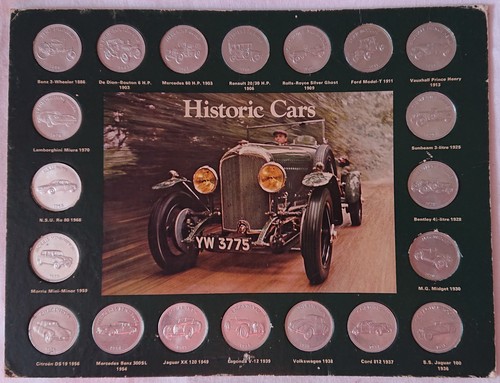 Shell historic cars coin - shell, cars"