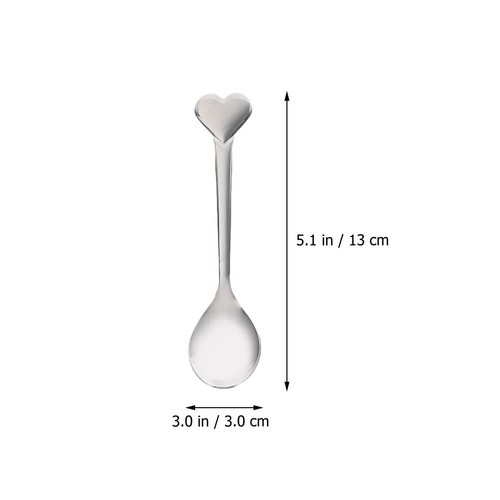 Pcs heart shaped spoons - 6,