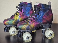 Ladies Funky Design Light Up Roller Skates Uk5 Eu38 Classic Skates Roller Derby
