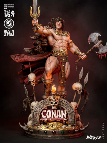 Conan the barbarian - barbarian, 3d