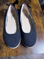 UGG Black Canvas Perrie Back