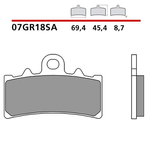 Brembo front brake pads - front, kit