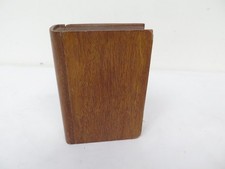 Wooden Fake Book with Removable Outer Spine Money Box ? Vintage Wood