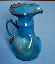 Vintage Hand Blown Blue Glass
