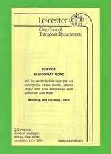 Bus Timetable - Leicester City