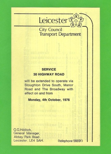 Bus timetable leicester - leicester, city