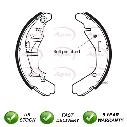 Brake shoes set - rear, sjr
