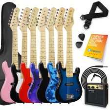 Electric Guitar Junior Kids with Amp, Cable, Gig Bag and Strap - 3rd Avenue