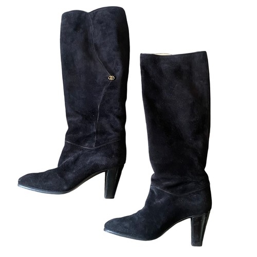 Vintage gucci suede leather - suede,