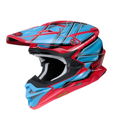 Shoei VFX-WR Motocross Motorcycle Motorbike Helmet - Glaive TC-1 Red