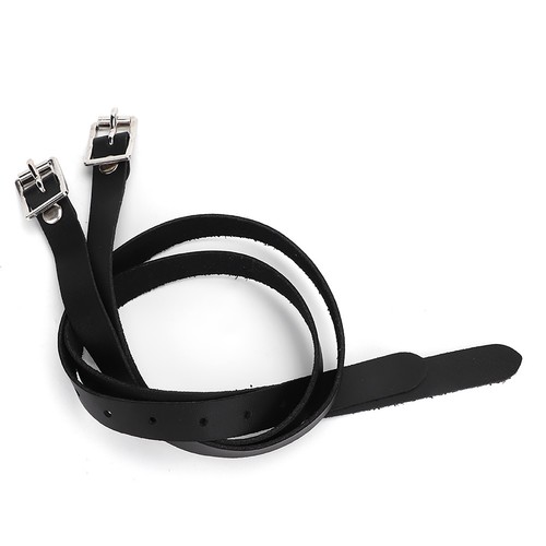 Black leather spur - black,