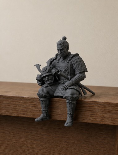Samurai warrior shelf - warrior, sitter