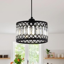 Crystal Black Pendant Light