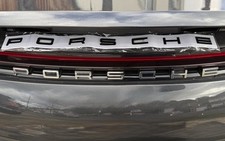 Porsche Black Letter Rear Badges 911 Cayman Boxster Macan Cayenne 718 unbranded