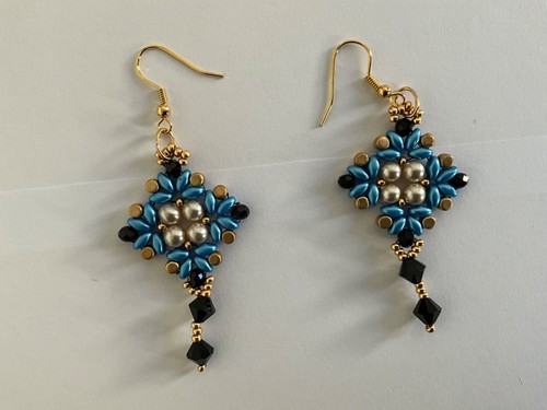 New handmade vintage look blue - vintage,