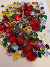 Mixed size/shape Unfoiled Rhinestones Bargain Bag Craft