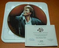 Cliff Richard - Forty Glourious Years - The One and Only - Danbury Mint Plate