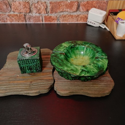 Vintage green glazed ceramic - vintage,