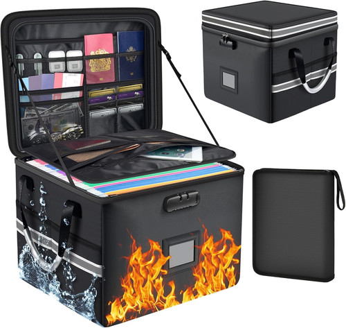 Fireproof document box - document,