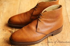 Loake 1880 Kempton Tan Brown Leather Chukka Boots Shoes Mens UK 7 F US 8 EU 41