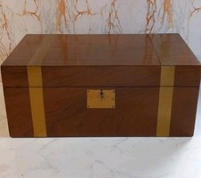 Victorian Walnut Brass Banded