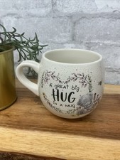 Me To You Hug In A Mug Bear With Flowers In Shape Of Heart  Perfect Gift VGC