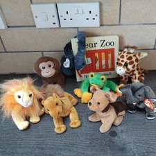 EYS Story Sack ResourceNEW Dear Zoo Hardboard Book 8 Quality Soft Toys New Sack 