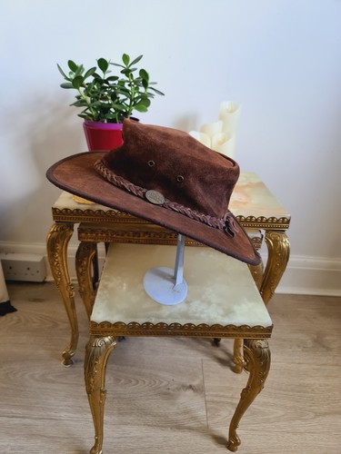 Barmah hat squashy leather - squashy,