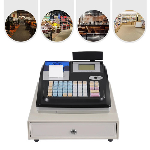 Electronic cash register shop - electronic,
