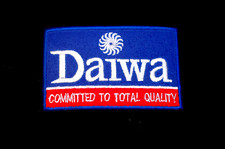 DAIWA  EMBLEM CARP FLY COURSE FISHING TACKLE EMBROIDERED PATCH IRON ON No2156