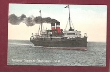 STEAMER MANXMAN SHIP BOAT ISLE OF MAN FERRY BIT MORE UNUSUAL THIS ONE 