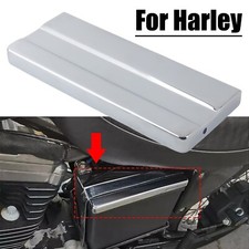 Chrome Motorcycle Battery Top Cover For Harley Wide Glide FXWG Sportster 883 XL