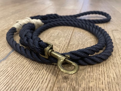 Navy nautical rope dog - navy,