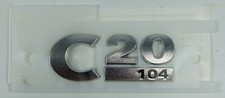 VW Caddy Badge C20 104 Self Adhesive Tailgate Chrome GENUINE ZGB2K0071250