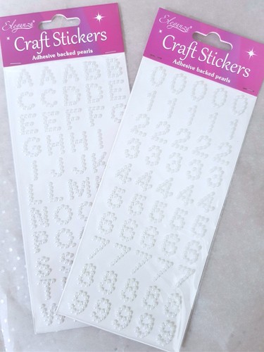 Eleganza white pearl numbers - pearl,