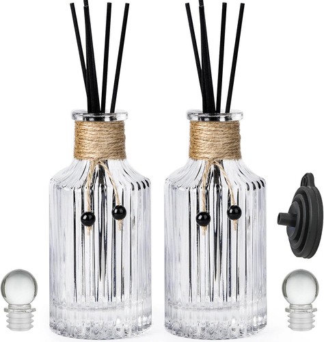 Glass diffuser bottles set - glass,