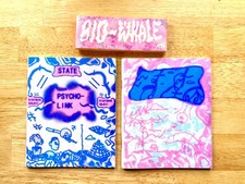 Bio-Whale, by Ville Kallio. Two Comic Risograph printed set, from Peow Comics
