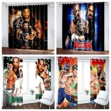 WWE Wrestling Curtains Bedroom