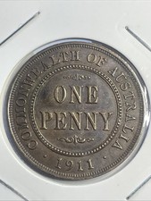 1911 Australia One Penny Coin