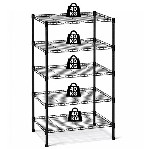 Tier wire shelving - 5-tier,