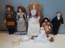 Dolls House Figures Bundle of Six 1:12 Scale Figures From Del Prada